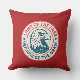 Land of the Free Eagle Cushion