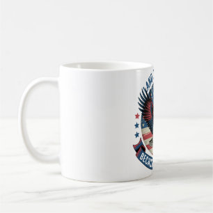 Land of the Free Eagle Graphic Coffee Mug