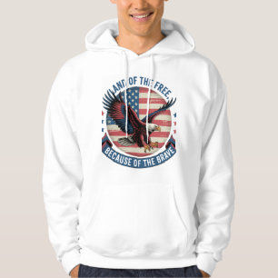 Land of the Free Eagle Graphic Hoodie