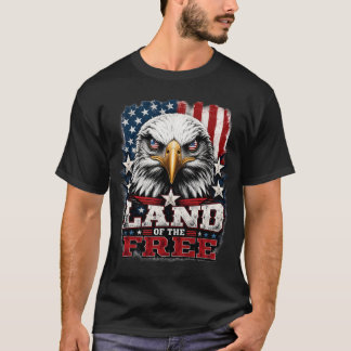 Land of the Free – Eagle Patriotic Tee