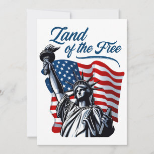 Land of the Free - Patriotic Holiday Card