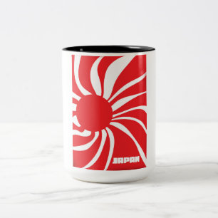 Land of the Rising Sun - Japan Two-Tone Coffee Mug