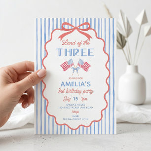 Land of the Three Invitation for Girl 3rd Birthday