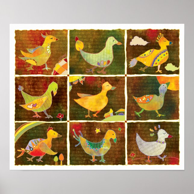 Land of Whimsical Birds Poster (Front)
