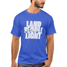 Land People Light | St Lucia White and Green Text