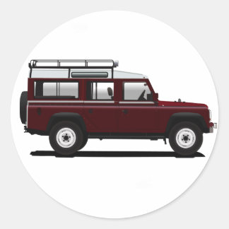 Land Rover 110 Classic Round Sticker