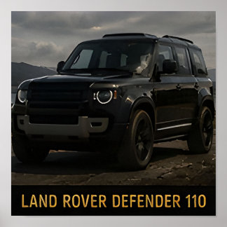 Land Rover Defender 110 Modern Luxury 4x4 SUV Poster
