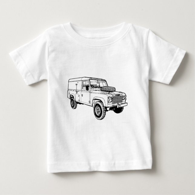 Land Rover Landy Hikingduck Baby T-Shirt (Front)