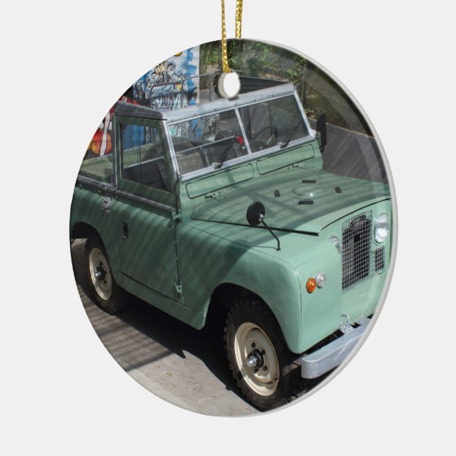Land Rover Series II SWB Ceramic Tree Decoration (Left)