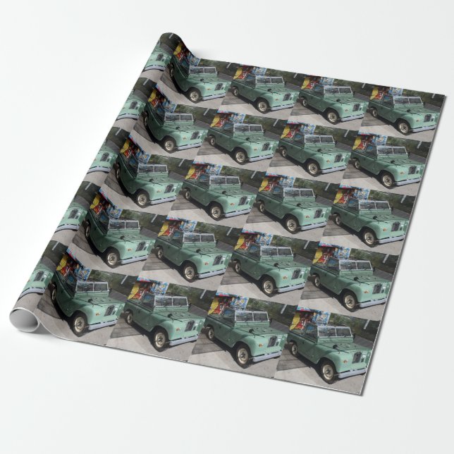 Land Rover Series II SWB Wrapping Paper (Unrolled)
