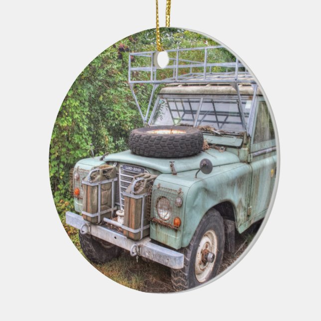 Land Rover Series III 109 Ceramic Ornament (Left)