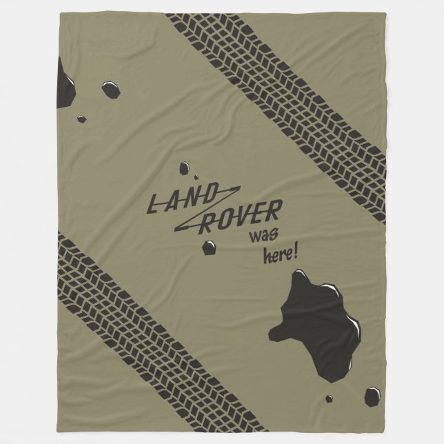 Land-Rover was here! Fleece Blanket (Front)