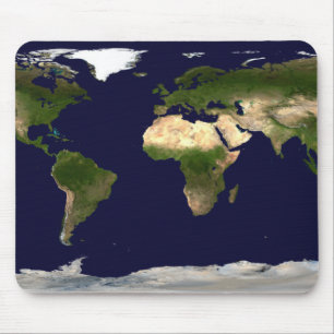 Land Surface, Shallow Water, and Shaded Topogra Mouse Pad