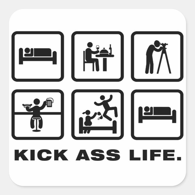 Land Surveyor Square Sticker (Front)