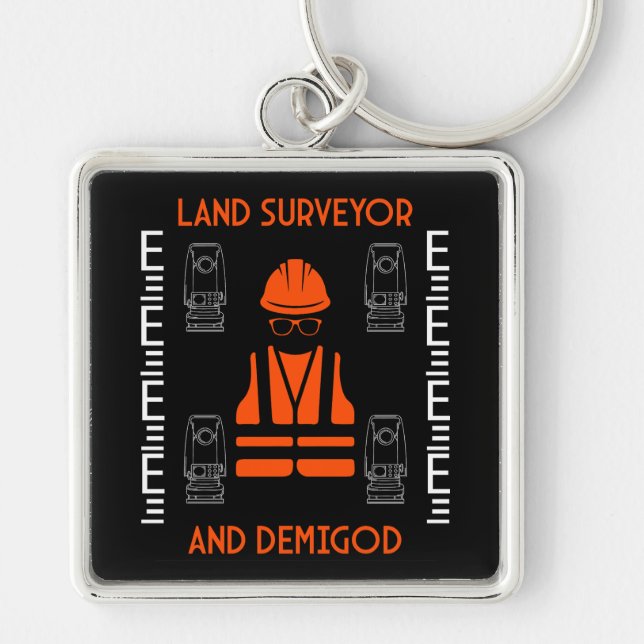 land surveyors key ring (Front)
