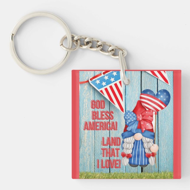 Land that I love   Key Ring (Front)