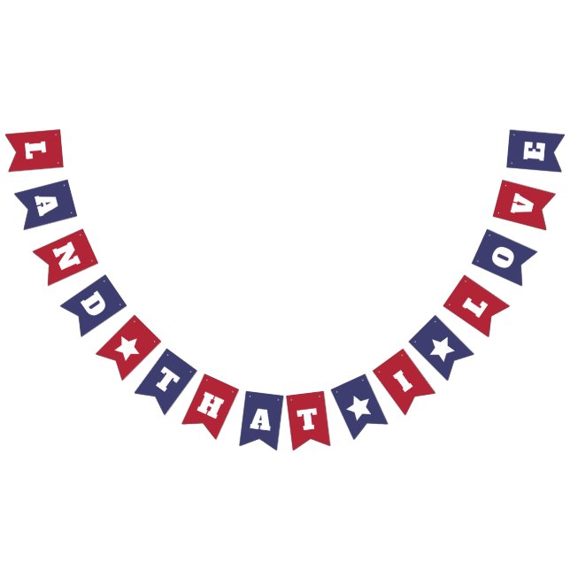 Land that I Love - Patriotic 4th of July Bunting (All)