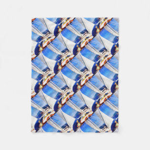 Land Was Created For Boats To Visit Sailing Art Fleece Blanket