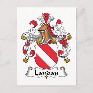 Landau Family Crest Postcard