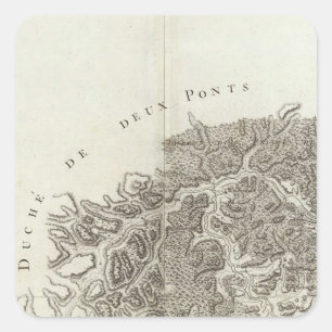 Landau, Wissembourg Square Sticker