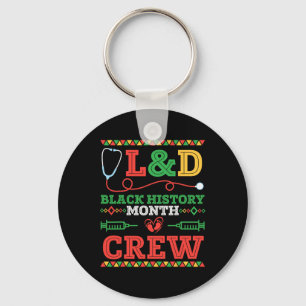 Landd Nurse Black History Month Crew Healthcare Pr Key Ring