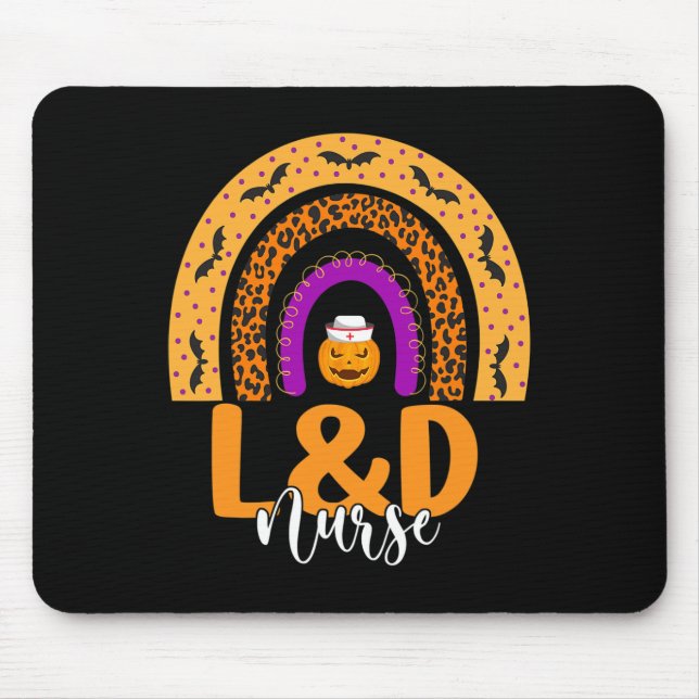 Landd Nurse Labour And Delivery Nursing Halloween  Mouse Pad (Front)