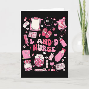 Landd Nurse Valentine Hearts Labour Delivery Nursi Card
