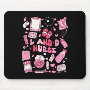 Landd Nurse Valentine Hearts Labour Delivery Nursi Mouse Pad