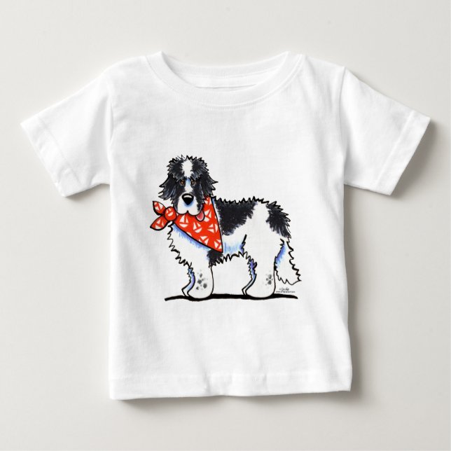 Landeer Newfie Sailor Baby T-Shirt (Front)