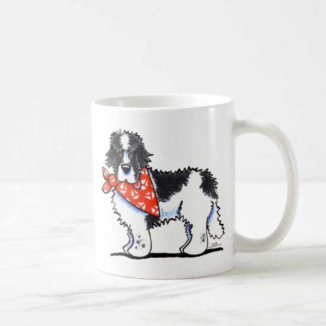 Landeer Newfie Sailor Coffee Mug (Right)