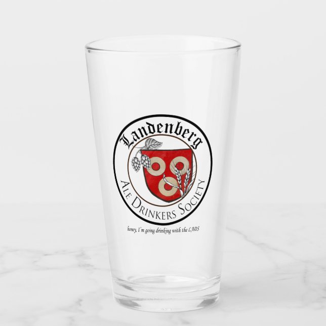Landenberg Ale Drinkers Society Pint Glass (Front)
