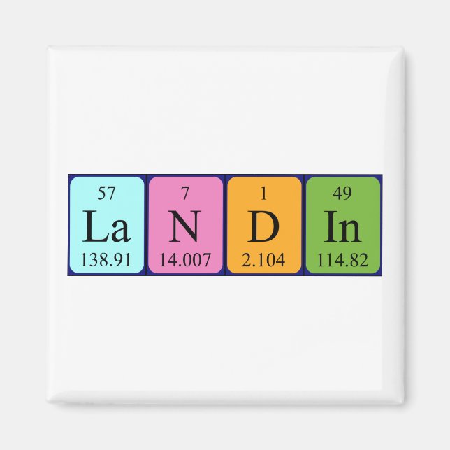 Landin periodic table name magnet (Front)