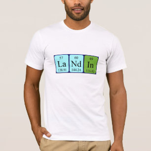 Landin periodic table name shirt