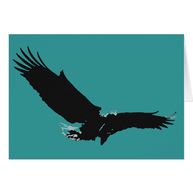 Landing Eagle Silhouette (Front Horizontal)