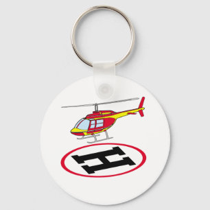 Landing helicopter key ring