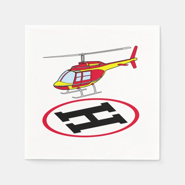Landing helicopter napkin (Front)