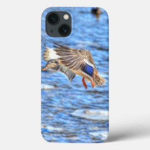 Landing Mallard Duck Wildlife Photo iPhone 13 Case