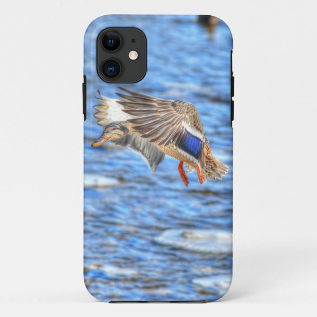 Landing Mallard Duck Wildlife Photo Case-Mate iPhone Case (Back)