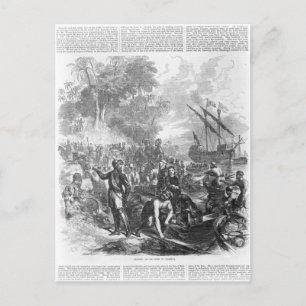 Landing of De Soto in Florida Postcard