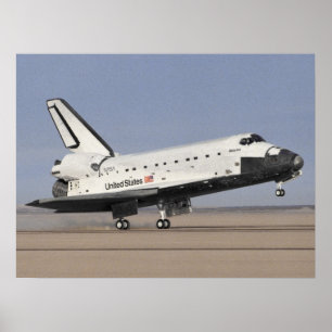Landing of Space Shuttle Atlantis (STS-27) Poster