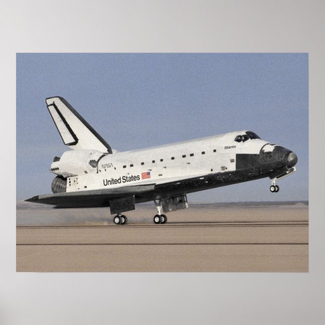 Landing of Space Shuttle Atlantis (STS-27) Poster (Front)