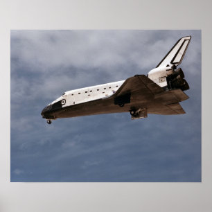Landing of Space Shuttle Atlantis (STS-30) Poster