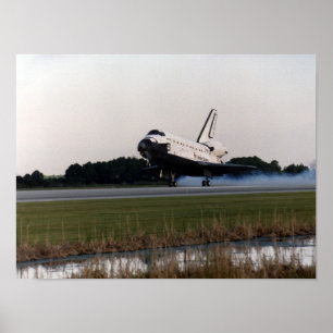 Landing of Space Shuttle Atlantis (STS-79) Poster