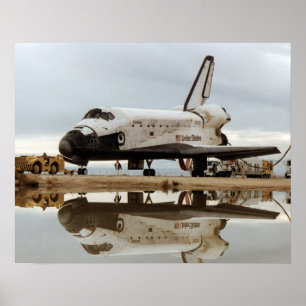 Landing of Space Shuttle Columbia (STS-5) Poster