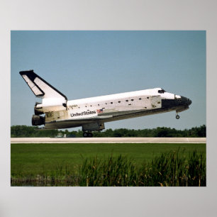 Landing of Space Shuttle Columbia (STS-90) Poster