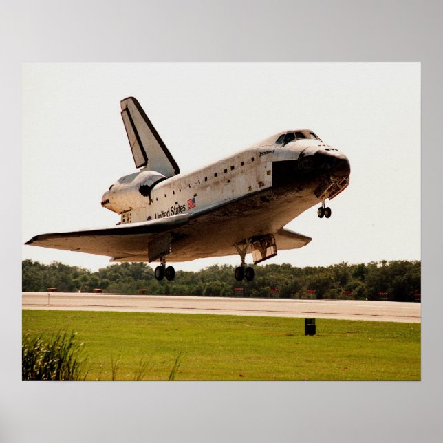 Landing of Space Shuttle Discovery (STS-95) Poster (Front)
