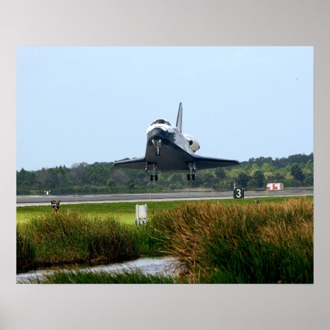 Landing of Space Shuttle Endeavour (STS-108) Poster (Front)