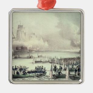 Landing of the American Force at Vera Cruz Metal Tree Decoration