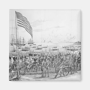 Landing of the Troops at Vera Cruz, Mexico Magnet
