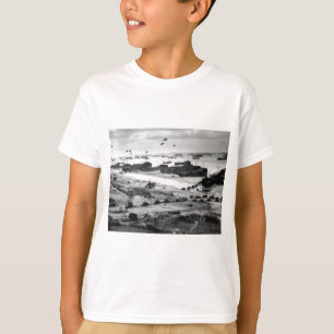Landing Ships Putting Cargo Ashore on Omaha Beach T-Shirt